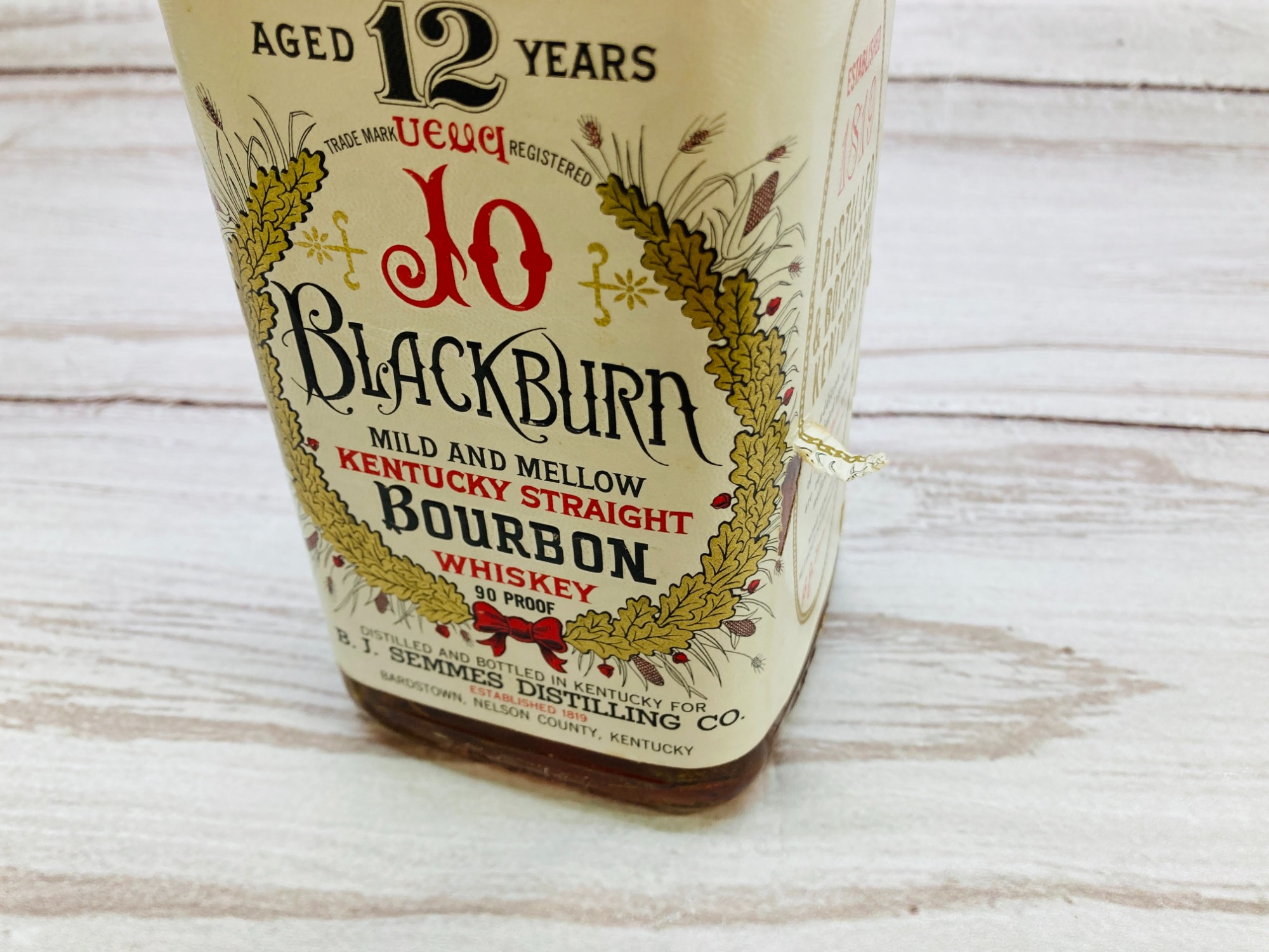 BLACKBURN/ ブラックバーン】12年 バーボンウイスキーが入荷