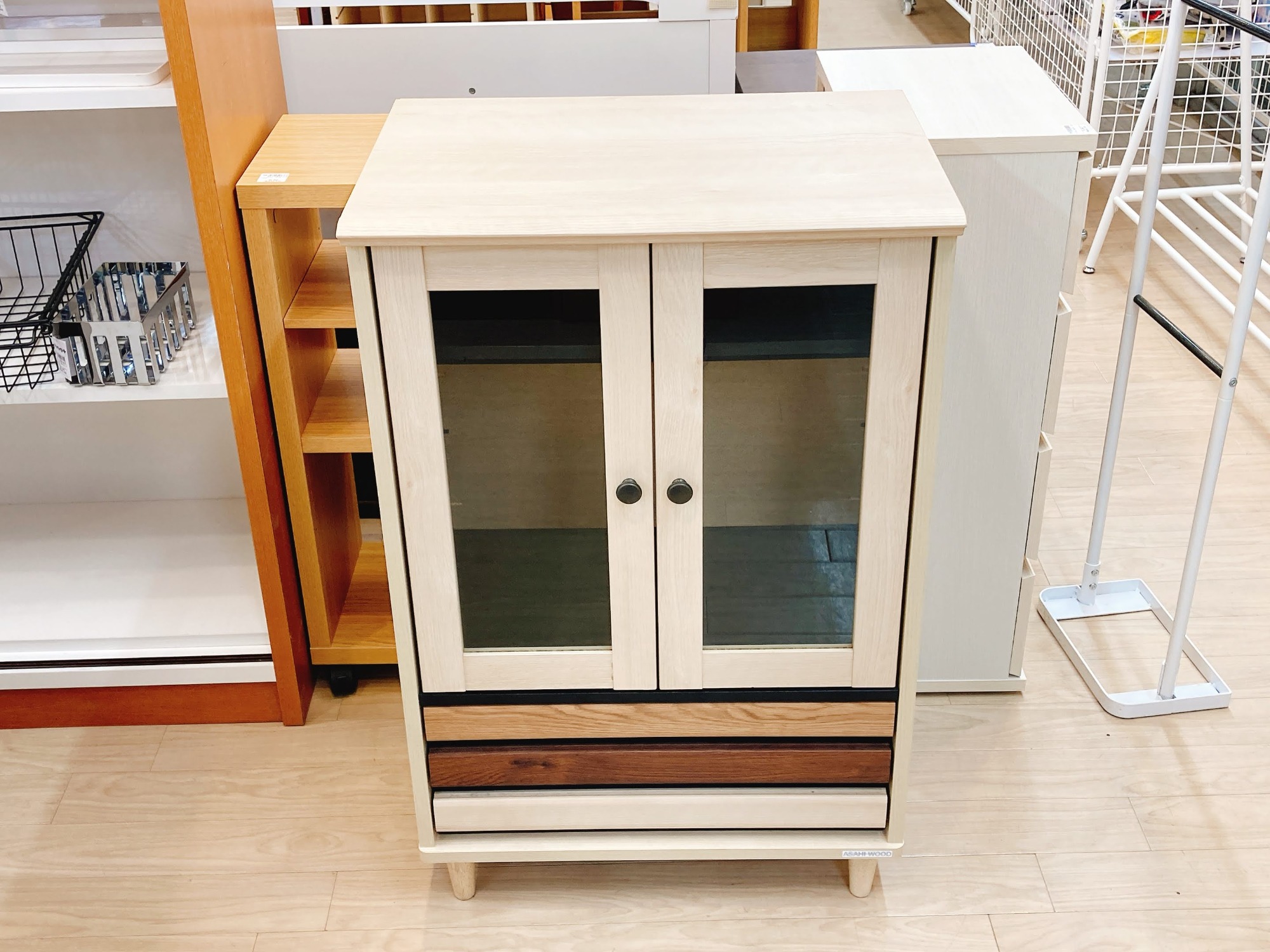 朝日木材加工】キャビネット ナチュラル が入荷しました！！｜2024年03
