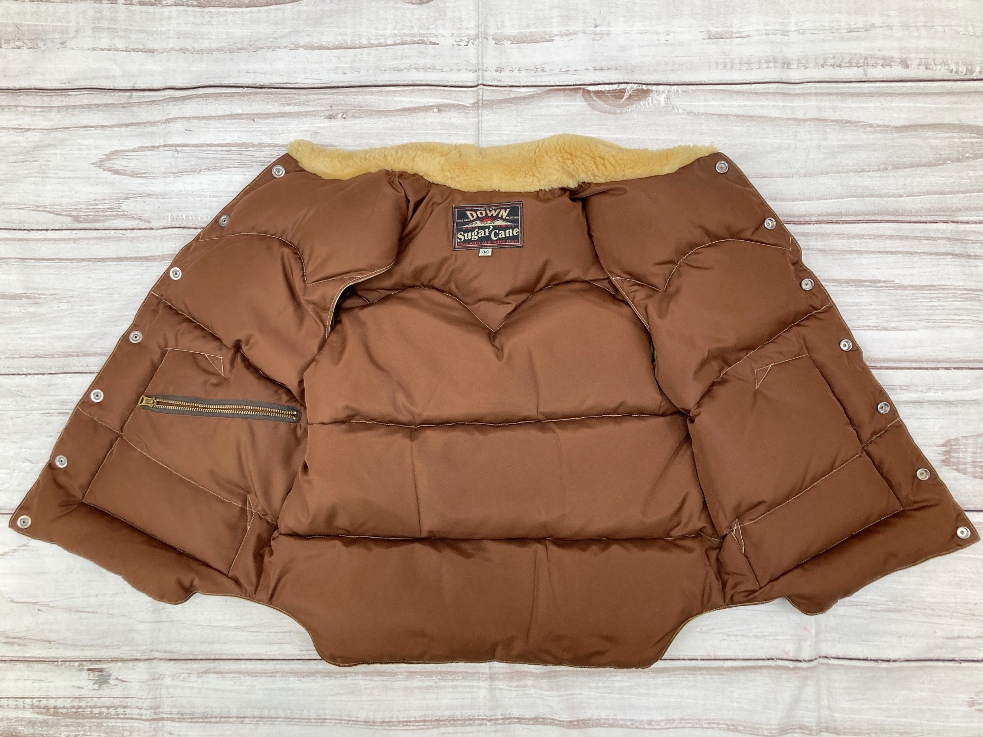 SUGAR CANE / シュガーケーン】ムートンカラーダウンベスト が入荷