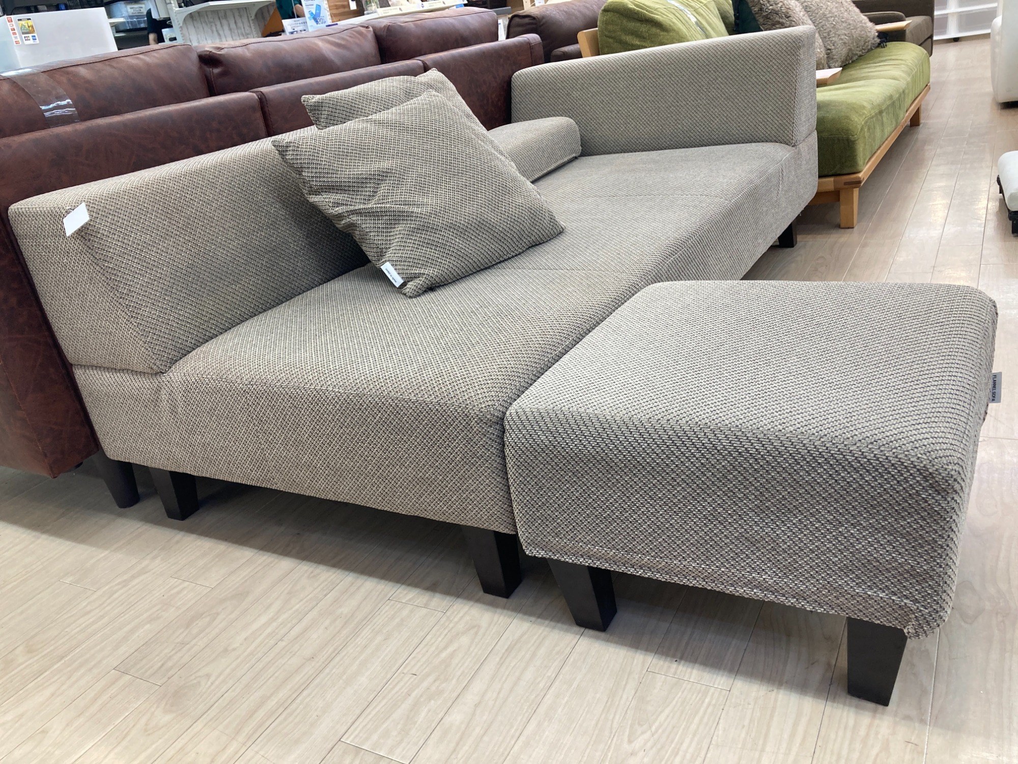 フランネルソファー ストランド 3人掛 ウォルナット FLANNEL SOFA STRAND 3P SOFA / フランネルソファ ストランド 3