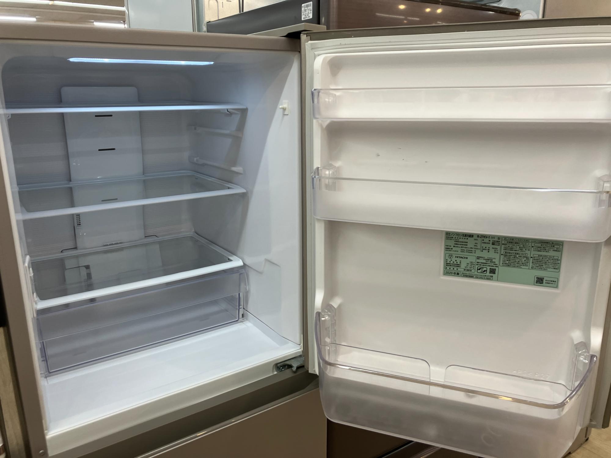 HITACHI / 日立】3ドア冷蔵庫 R-27KV-1 が入荷しました！！｜2026年01