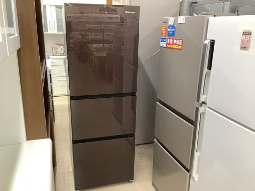Hisence ハイセンス 冷蔵庫 幅55cm 282L ダークブラウン HR-G2801BR 3ドア 右開き 真ん中野菜室 2019年製 ガラストップドア 91a8YHr4dxL._UF894,1000_QL80_.jpg