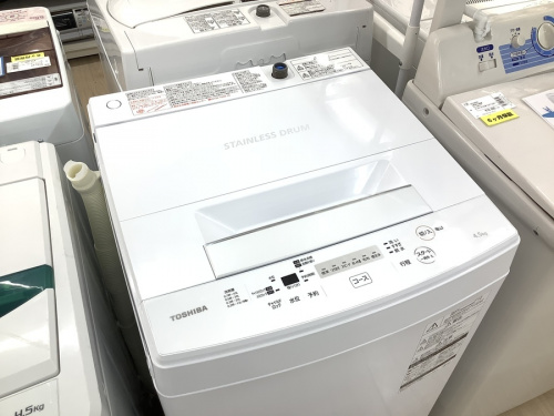 洗濯機 東芝TOSHIBA 4.5kg AW-45M5 東芝4.5kg全自動洗濯機 AW-