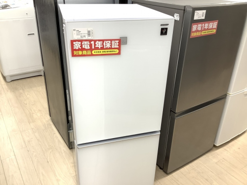 1年保証 ガラストップドア シャープ製2ドア冷蔵庫