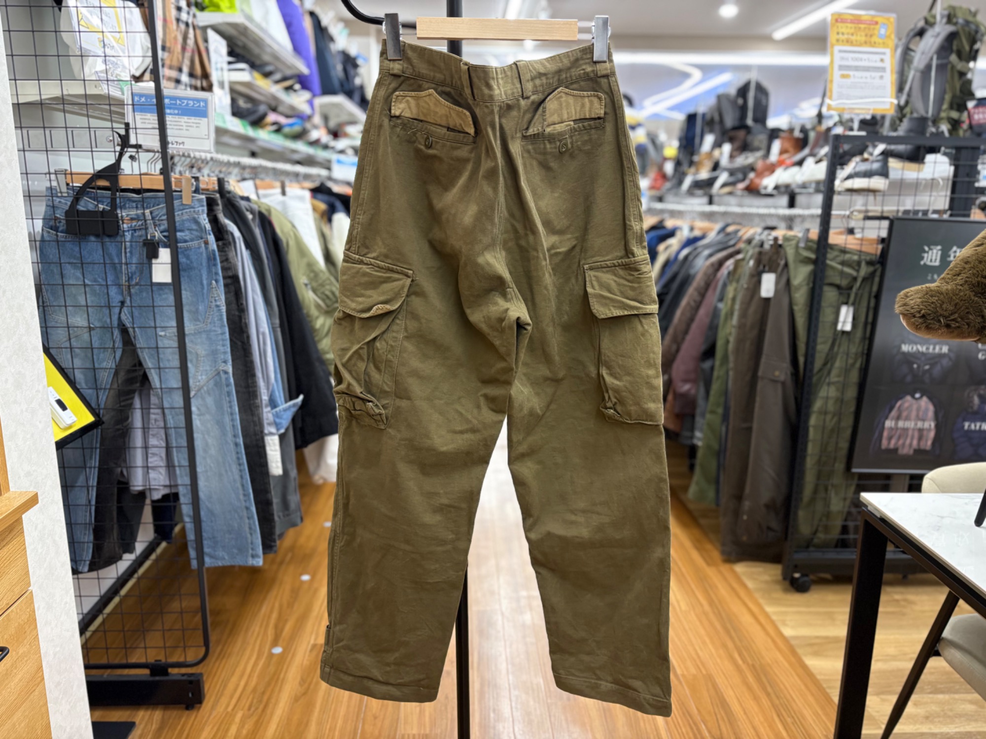 M-47 カーゴパンツ　オリーブ　後期　33 2色展開】カーゴパンツ M-47タイプ オリーブ - 古着屋