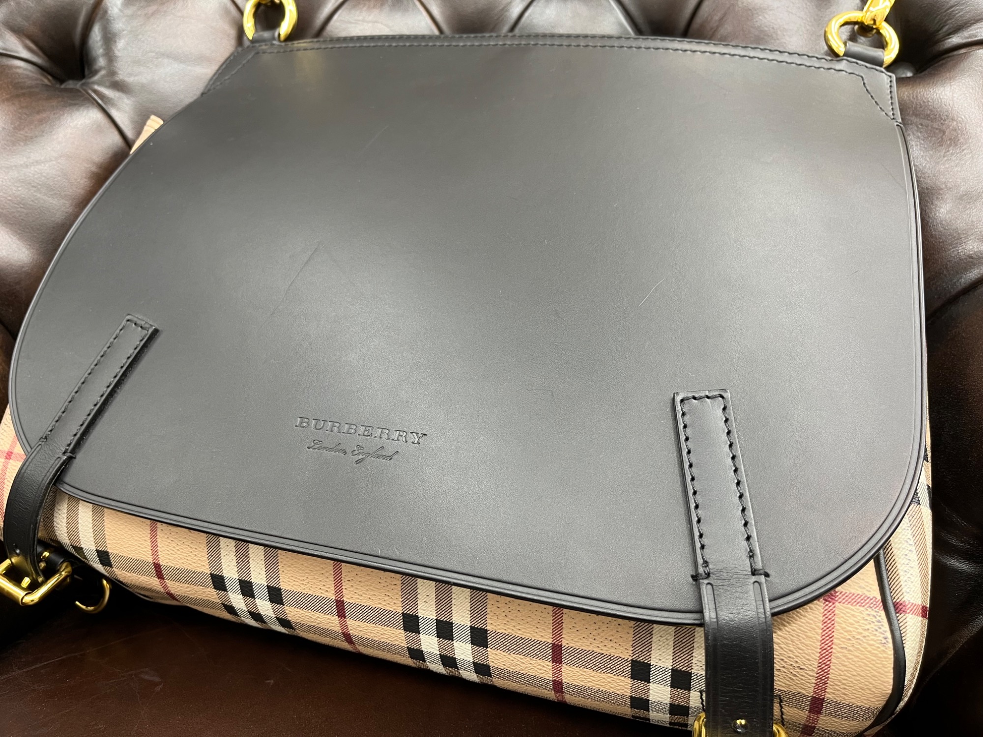 BURBERRY バ-バリ- メッセンジャ-バッグ BURBERRY バーバリー THORNTON ショルダーバッグ メッセンジャー