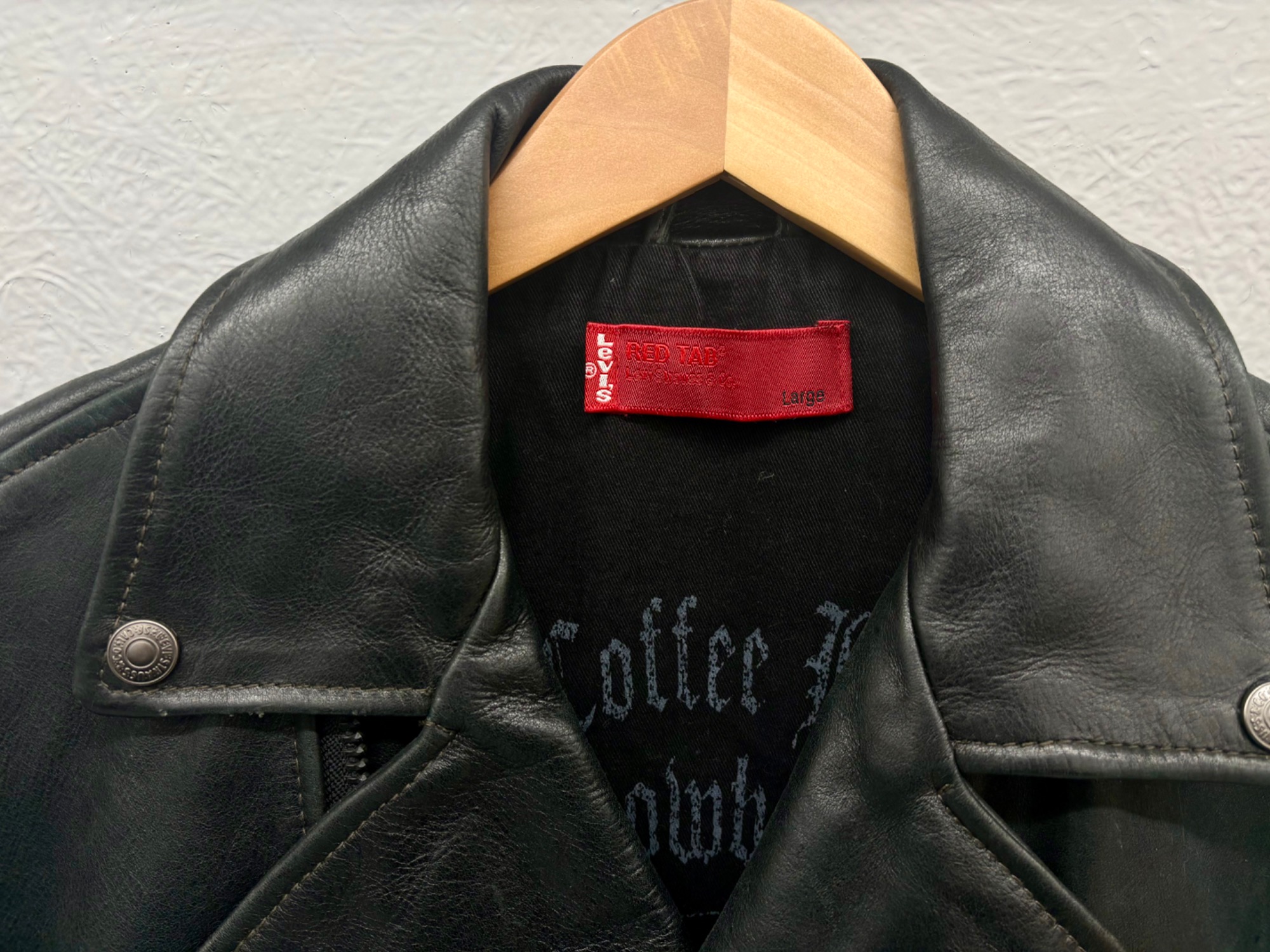 90年代 Levi's ラムレザー シングルライダースジャケット L ブラック