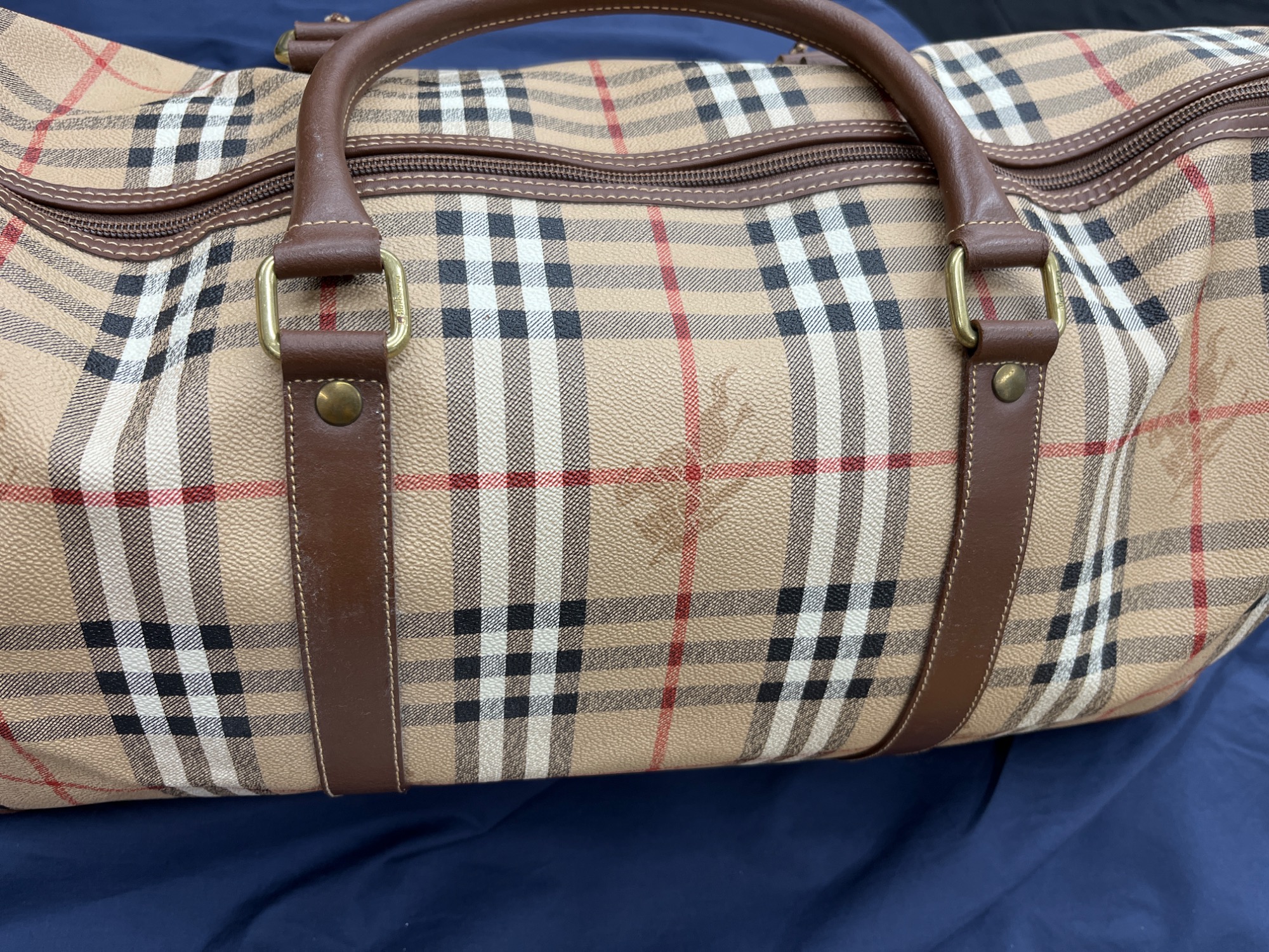 本物 Burberrys/バーバリー ボストンバッグ ノバチェック ネイビー 45×32cm 札幌市 白石区 東札幌 Burberry's(ﾊﾞｰﾊﾞﾘｰｽﾞ）ノヴァチェック ボストンバッグ】をご紹介