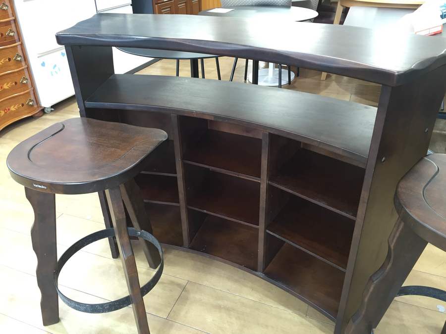 カリモクRustic 机　ダークブラウン カリモク・RUSTICのカウンター&チェアセット入荷！【花小金井店