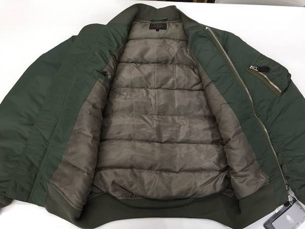 BEAMS PLUS L-2B MA1 フライトジャケット ダウン S カーキ BEAMS宽松版 THERMOLITE® MA-1（防水）夹克衫，BEAMS BEAMS网有售