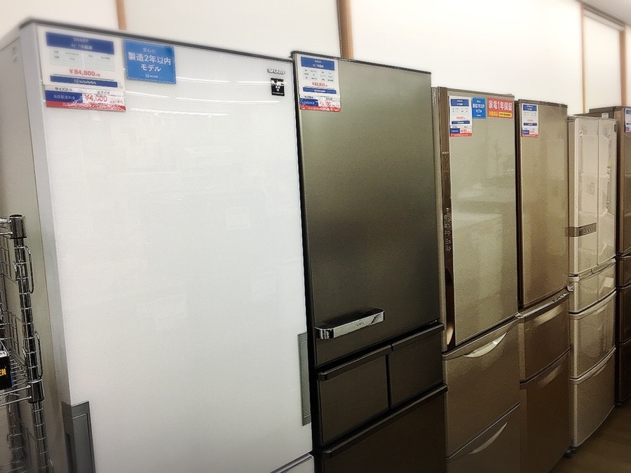 安い冷蔵庫、中古冷蔵庫、中古洗濯機など中古家電、中古家具は