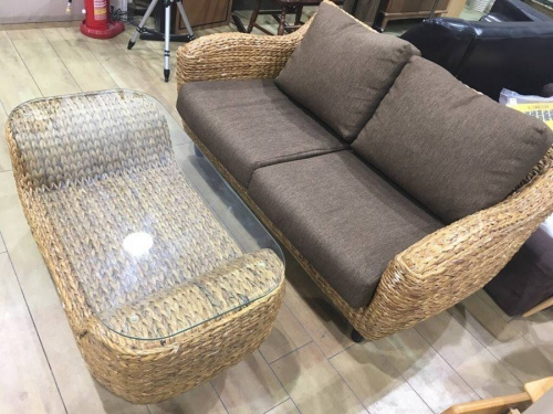 テーブルのウォーターヒヤシンス