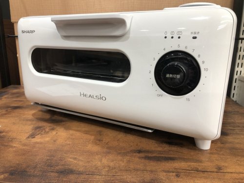 【未使用】シャープ　ヘルシオ　HEALSIO AX-H2-R ウォーターオーブン Amazon | シャープ ヘルシオ グリエ トースター レッド AX-H2-R