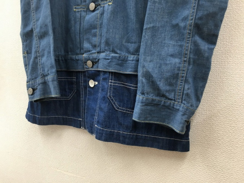 ジャケットのレイヤードジャケット