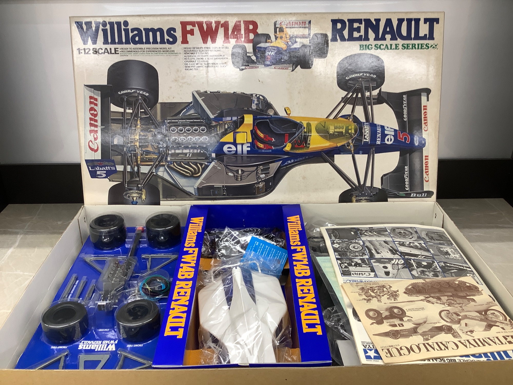 タミヤ　1/12 ビッグスケール　プラモデル　ウィリアムズ　FW14B ルノー TAMIYA 1/12 WILLIAMS FW14B RENAULT Big Scale Model Kit 12029