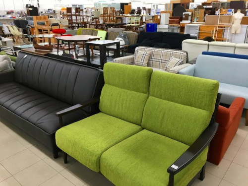 家具ならトレファク吉川店！KEYUCA3人掛けソファ ー