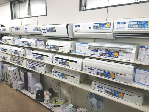 中古洗濯機の中古エアコン