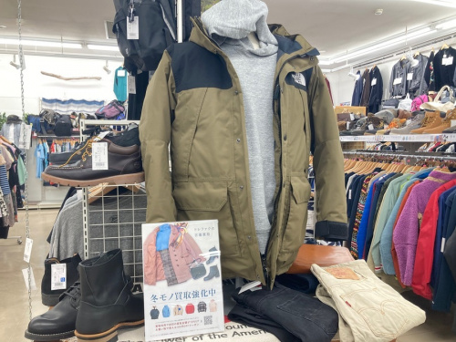 メンズファッションの冬物衣類