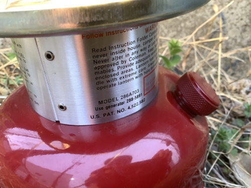 キャンプ用品のランタン