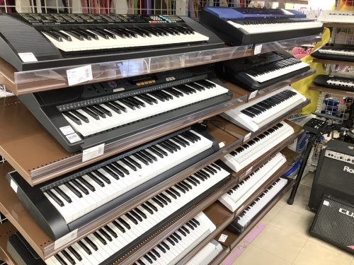 電子ピアノのキーボード