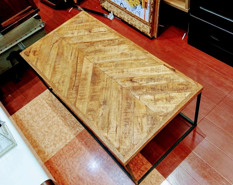 LIFE FURNITURE HERRINGBONE TABLE / ライフファニチャー