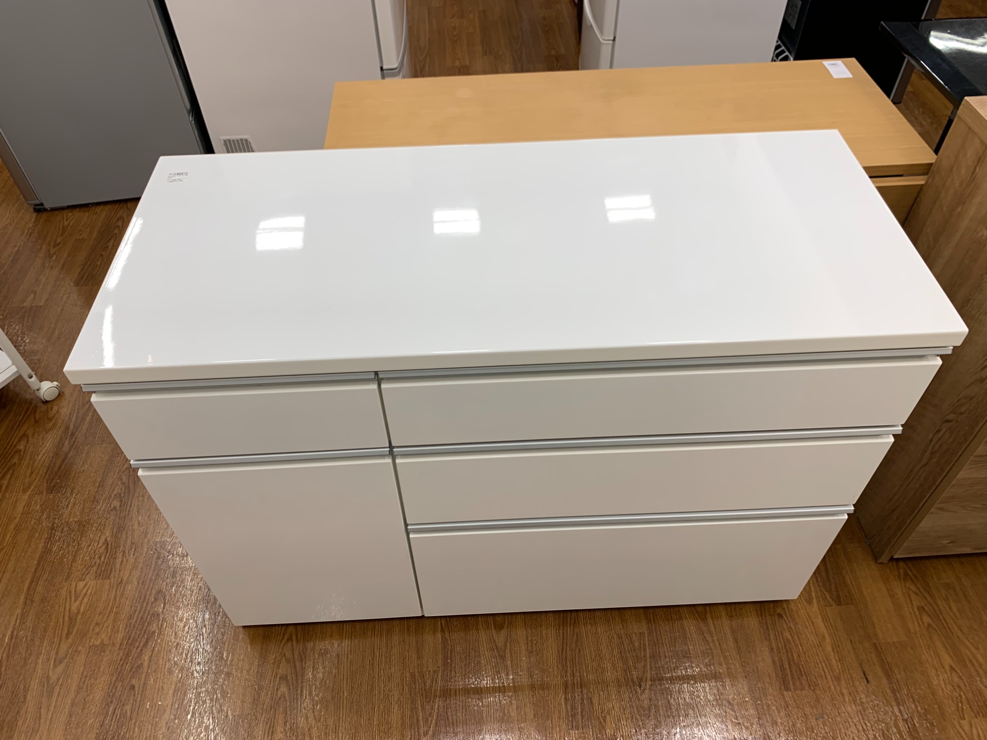 【取りに来られる方限定】ベガコーポレーションの4枚扉キッチンカウンターのご紹介！【トレファク寝屋川】 　 ベガコーポレーション 4枚扉キッチンカウンター 2 ナチュラル ケンニラ