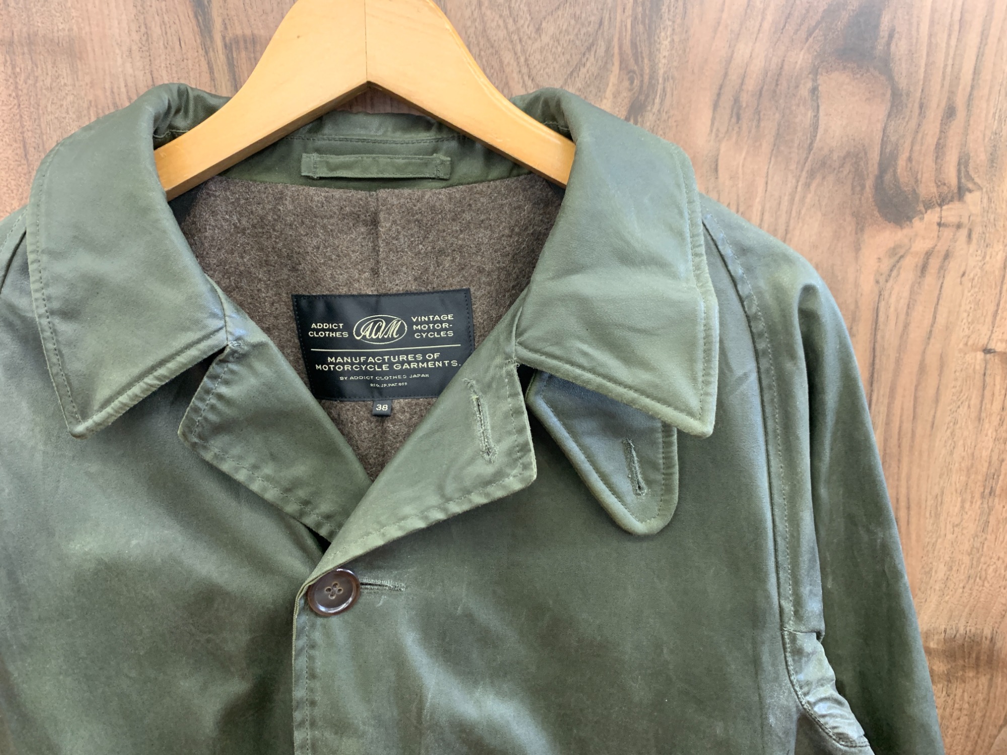 希少 ACV WAXED COTTON SINGLE DISPATCH COAT ADDICT CLOTHES WAXED COTTON SINGLE DISPATCH COAT（ACV-WX05）が買取