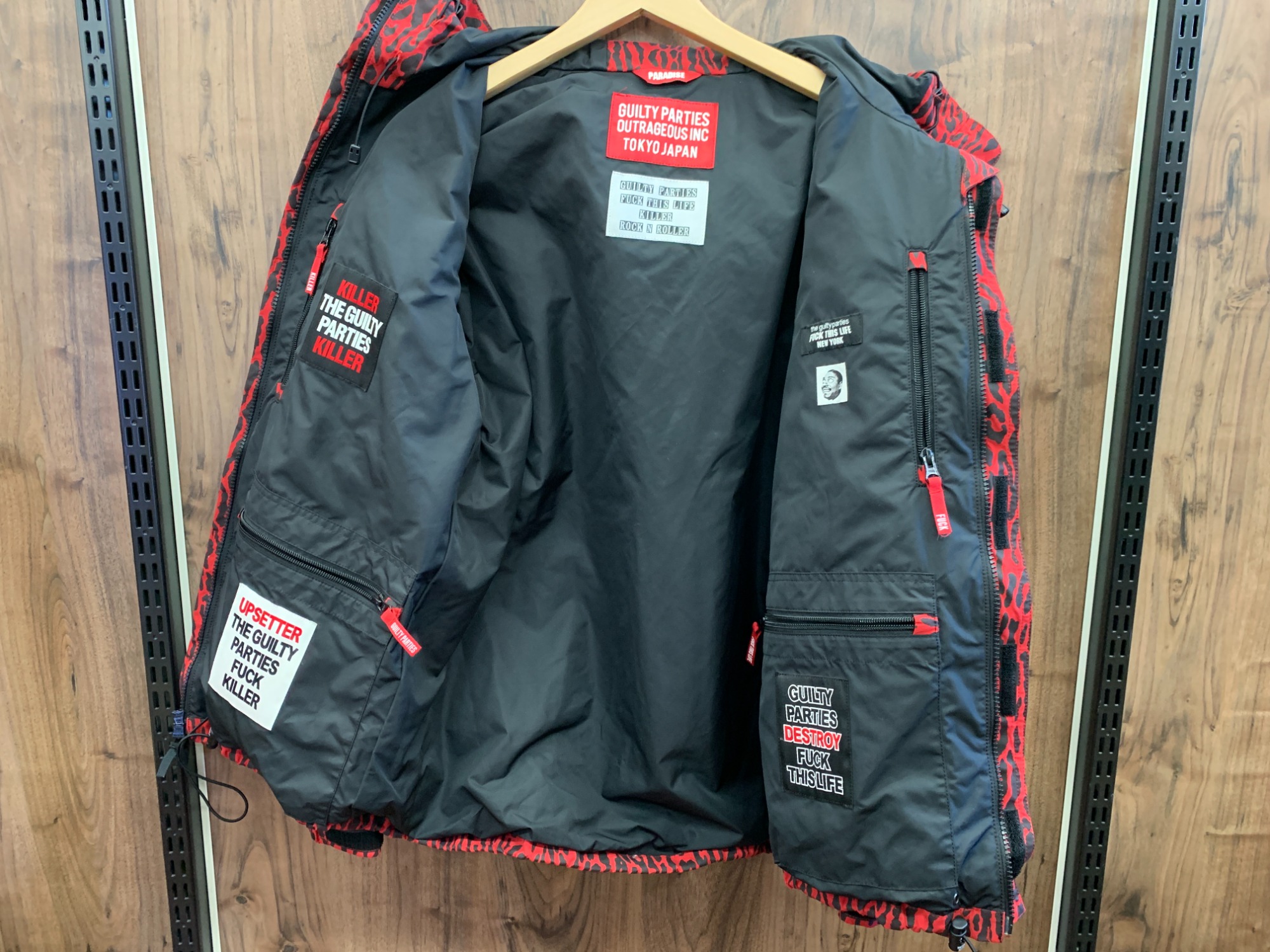 WACKO MARIA(ワコマリア)のレオパード(レッド) マウンテンパーカーM