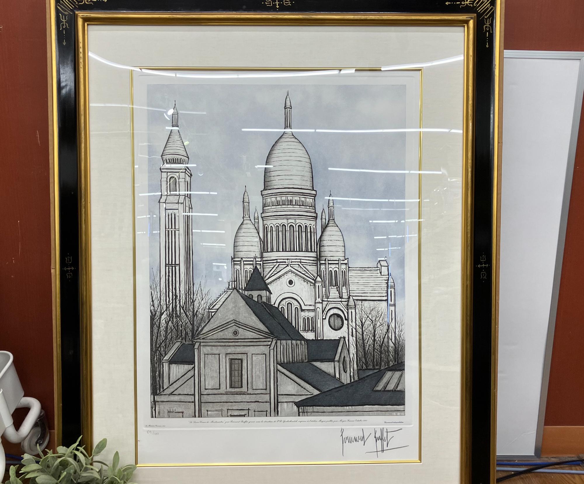 ベルナールビュッフェ　モンマルトルのサクレクール寺院 ベルナール・ビュッフェ モンマルトルのサクレクール寺院 | 絵画など