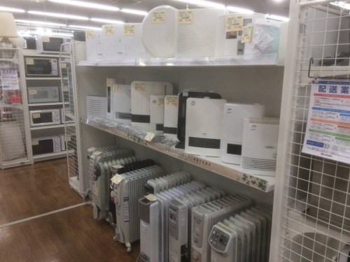 冬物家電の石油ストーブ