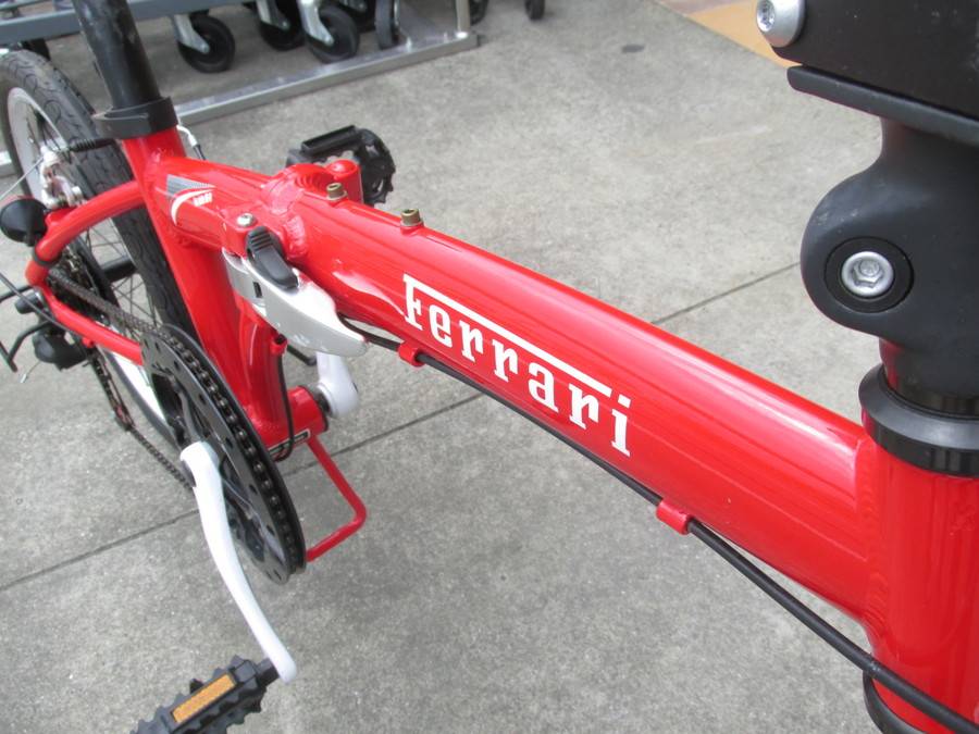 おゆみ野店】これぞフェラーリレッド♪折りたたみ自転車入荷しま