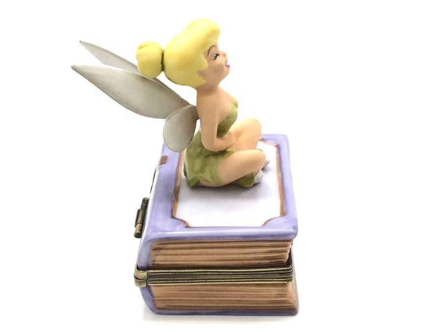 笑顔が可愛らしい♪Disney ティンカーベル Porcelain Hinged Boxが入荷