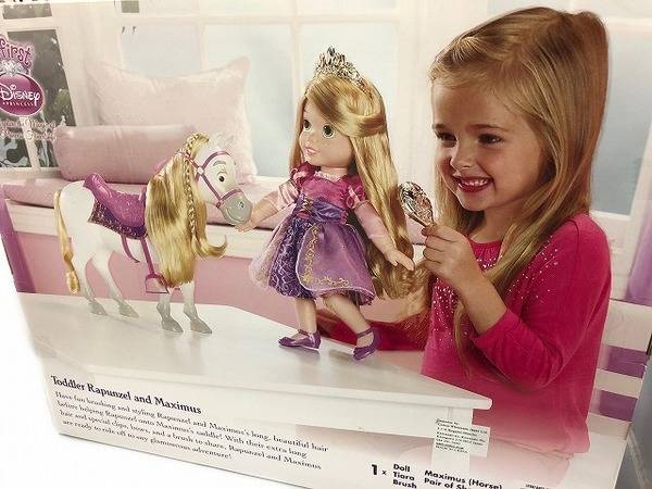 可愛らしい♪Disney ラプンツェルとマキシマスの人形 が入荷しま