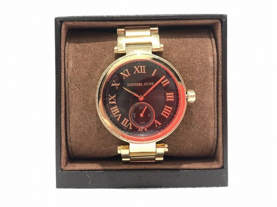マイケル 美品！MICHAEL KORS（マイケルコース）MK-5989・腕時計が買取