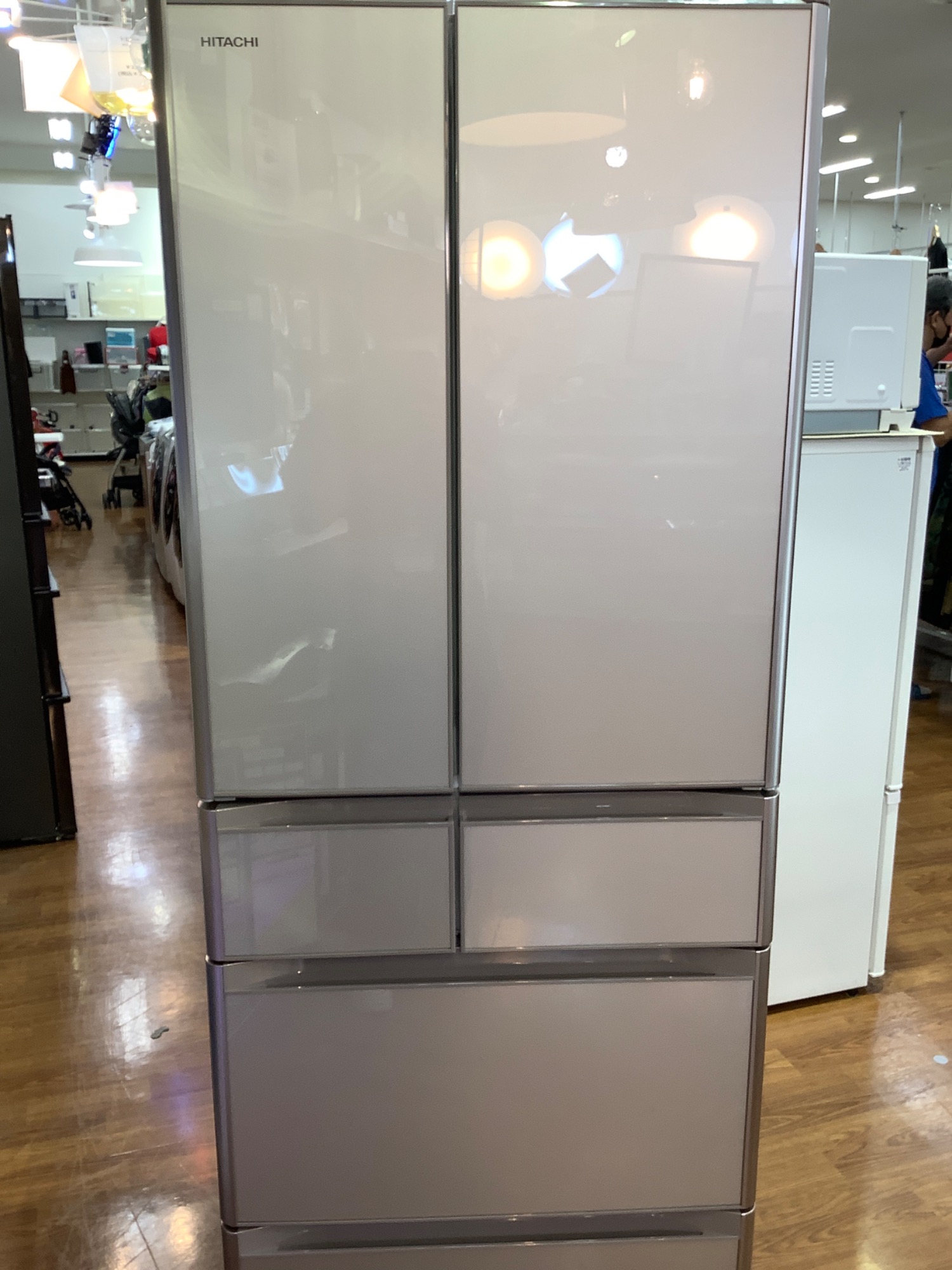 ぁっゃ HITACHI (ヒタチ)6ドア冷蔵庫 R-XG48K 2020年製入荷致しました。｜2023