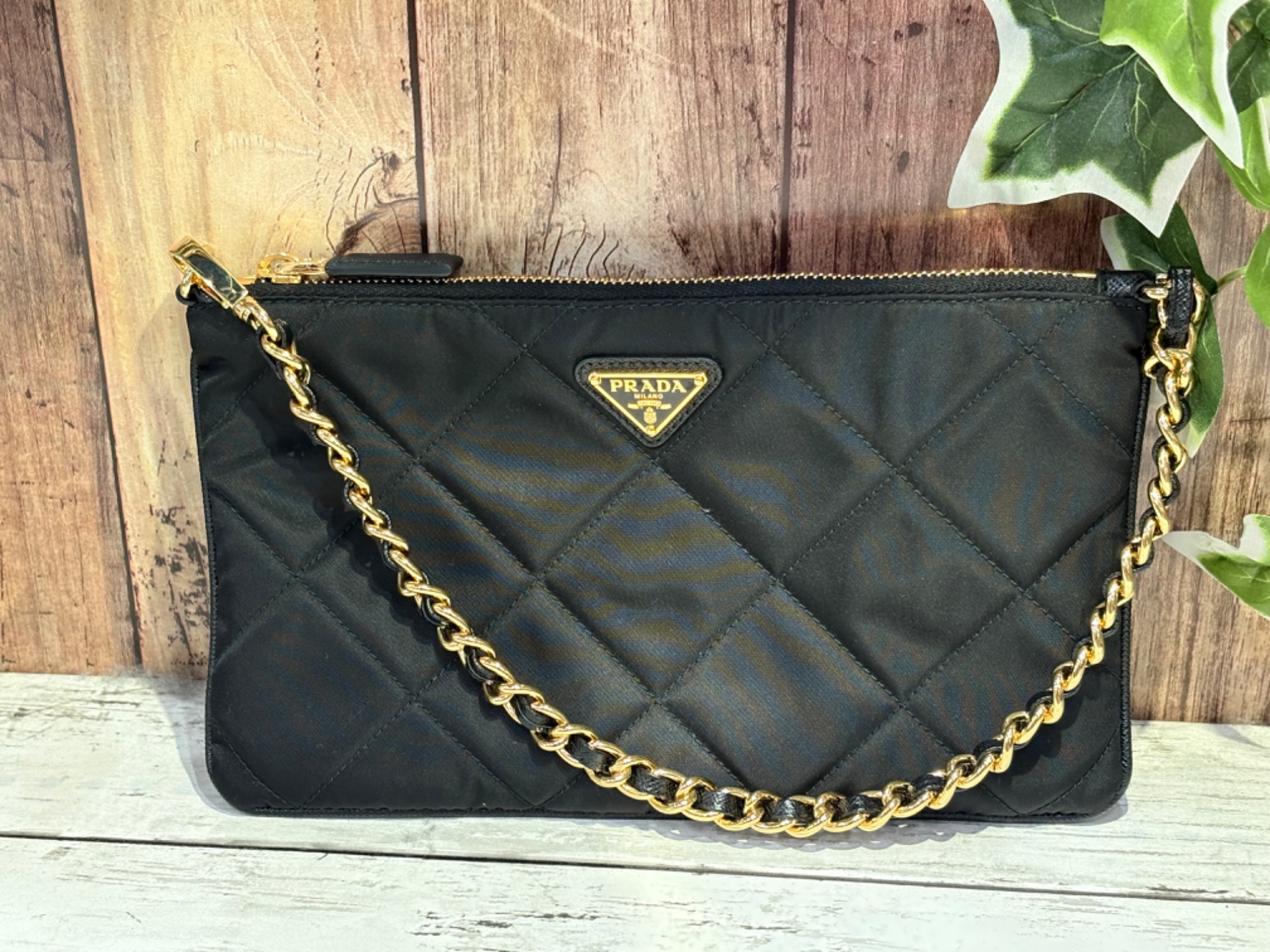 楽天市場】【中古】良品 PRADA プラダ 三角ロゴ テスート