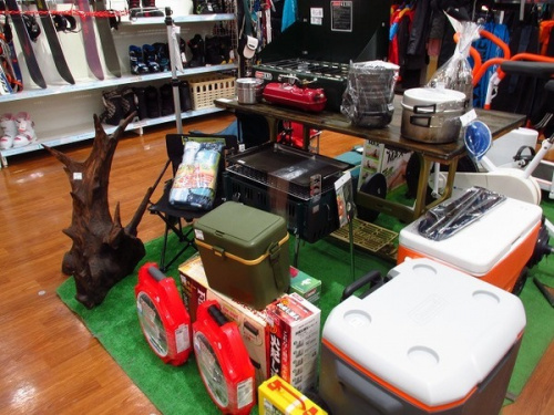 アウトドア用品のランタン