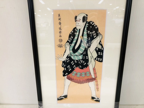 ポスターフレームの東州斎写楽画