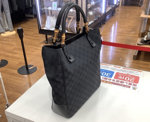 バンブーハンドルトートバッグのGUCCI