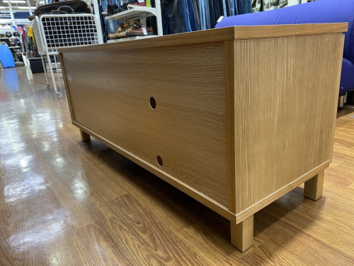 AV収納のタモ材テレビボード