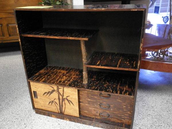 樺細工（桜皮細工）飾り棚を買取入荷しました！福島県 いわき市にある 