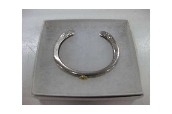 TADY &KING oldタイプ シルバー バングル 金色装飾 TADY &KING oldタイプ シルバー バングル 925刻印 金色装飾 TADY &KING