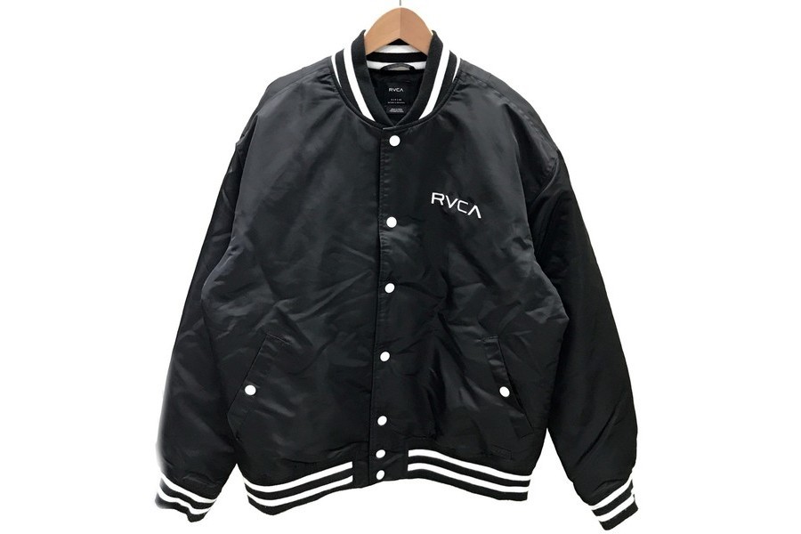 RVCA スタジャン ブラック RVCA スタジャン メンズ BALANCE JACKET ジャケット/ルーカロゴ