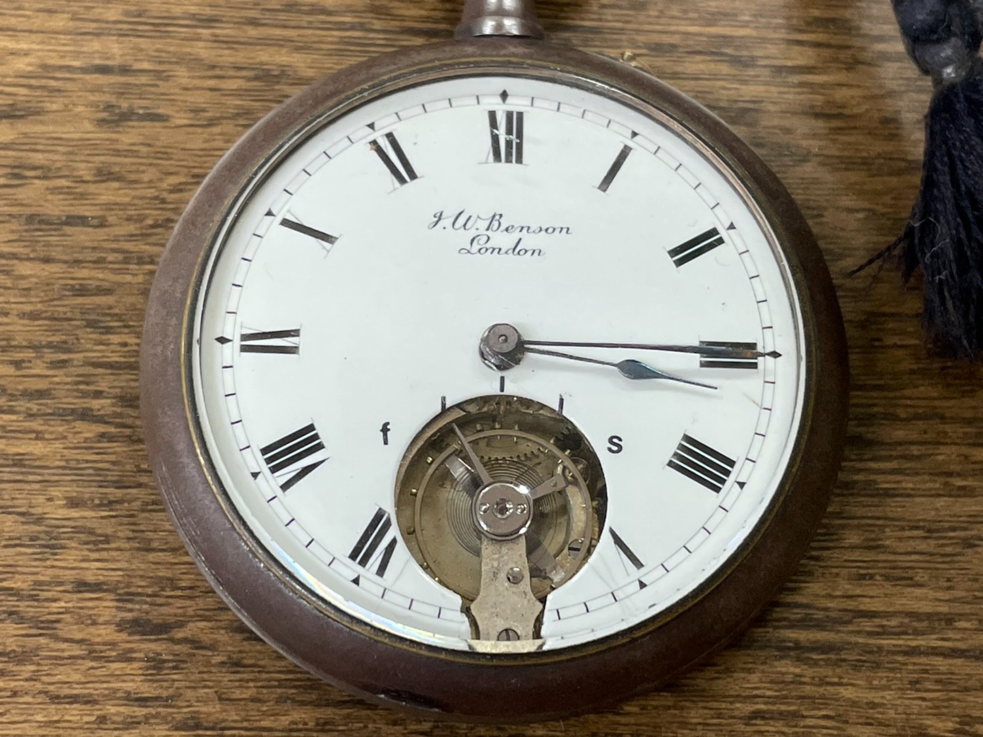 猫*腐様 17281 J.W. Benson 懐中時計 SV925 8974. J.W.Benson/ジェームス・ベンソン】ヴィンテージ懐中時計を買取入荷