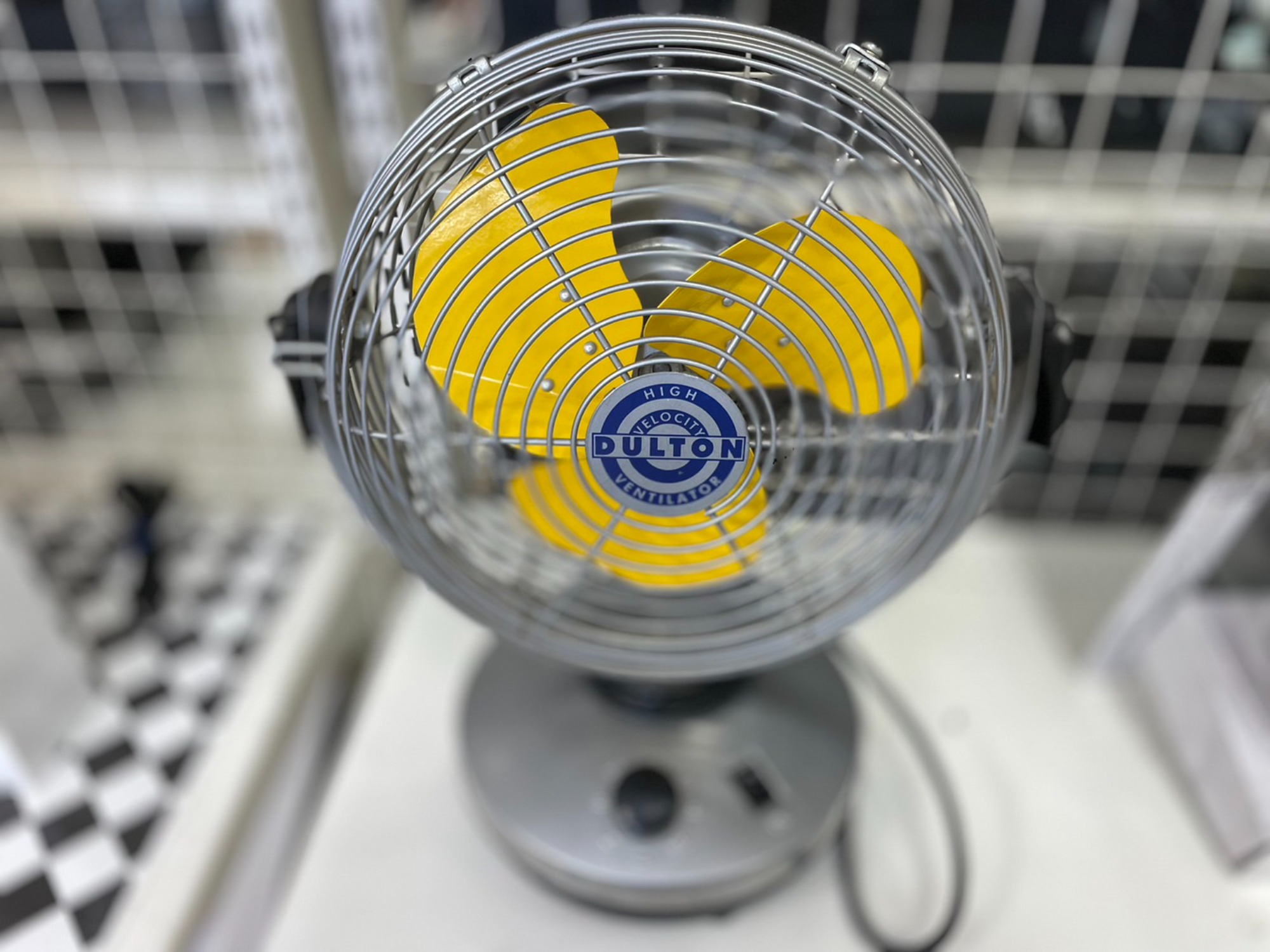 じ*ん様 DULTON ダルトン 金属製 レトロ サーキュレーター 扇風機 黄色 廃盤】【レア】ダルトン dulton サーキュレーター ビンテージ イエロー