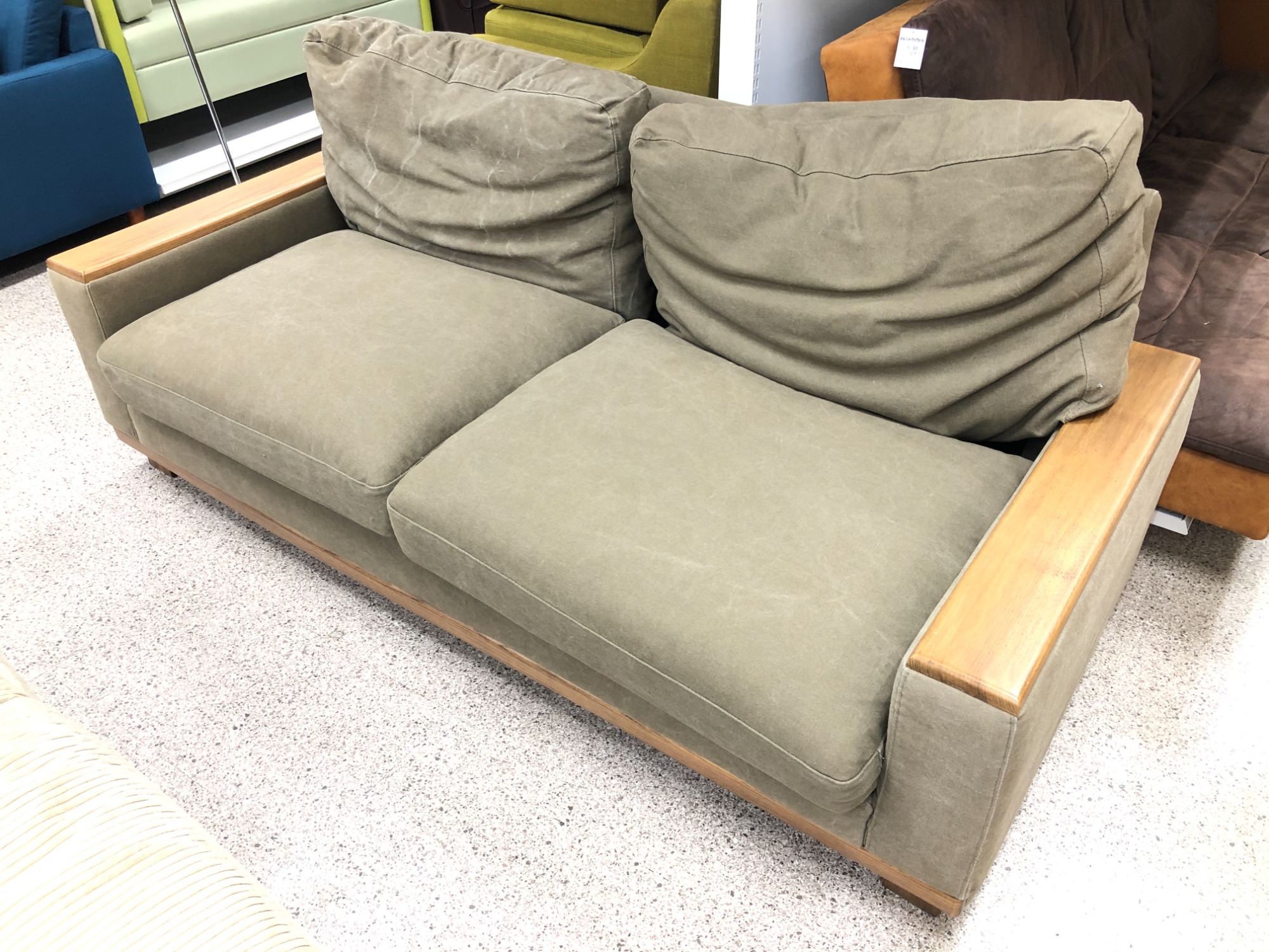 Amazon｜[ベルメゾン] ソファー シンプル コンパクト ソファ