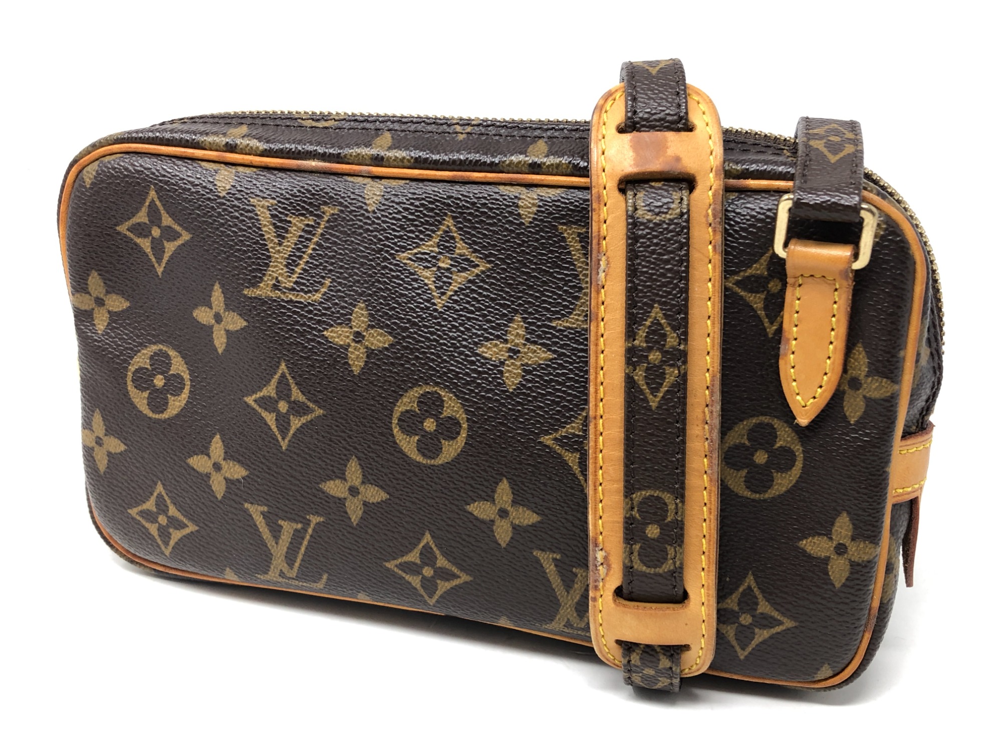 美品　LOUIS VUITTON マルリーバンドリエール ショルダーバッグ マルリーバンドリエール モノグラム ショルダーバッグ PVC