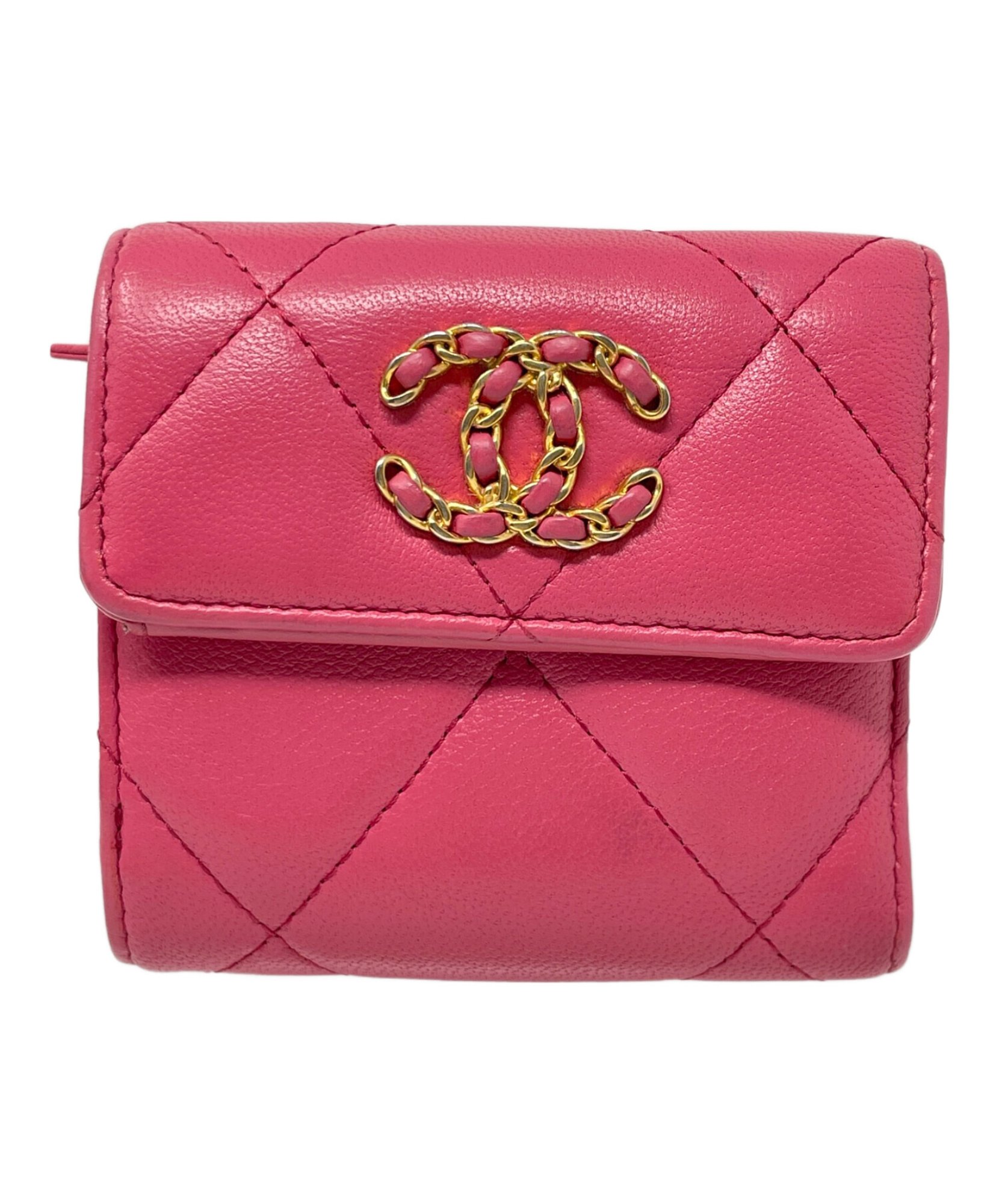 CHANEL / シャネル】3つ折り財布 スモールフラップウォレット