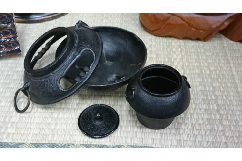 南部鉄器の茶釜