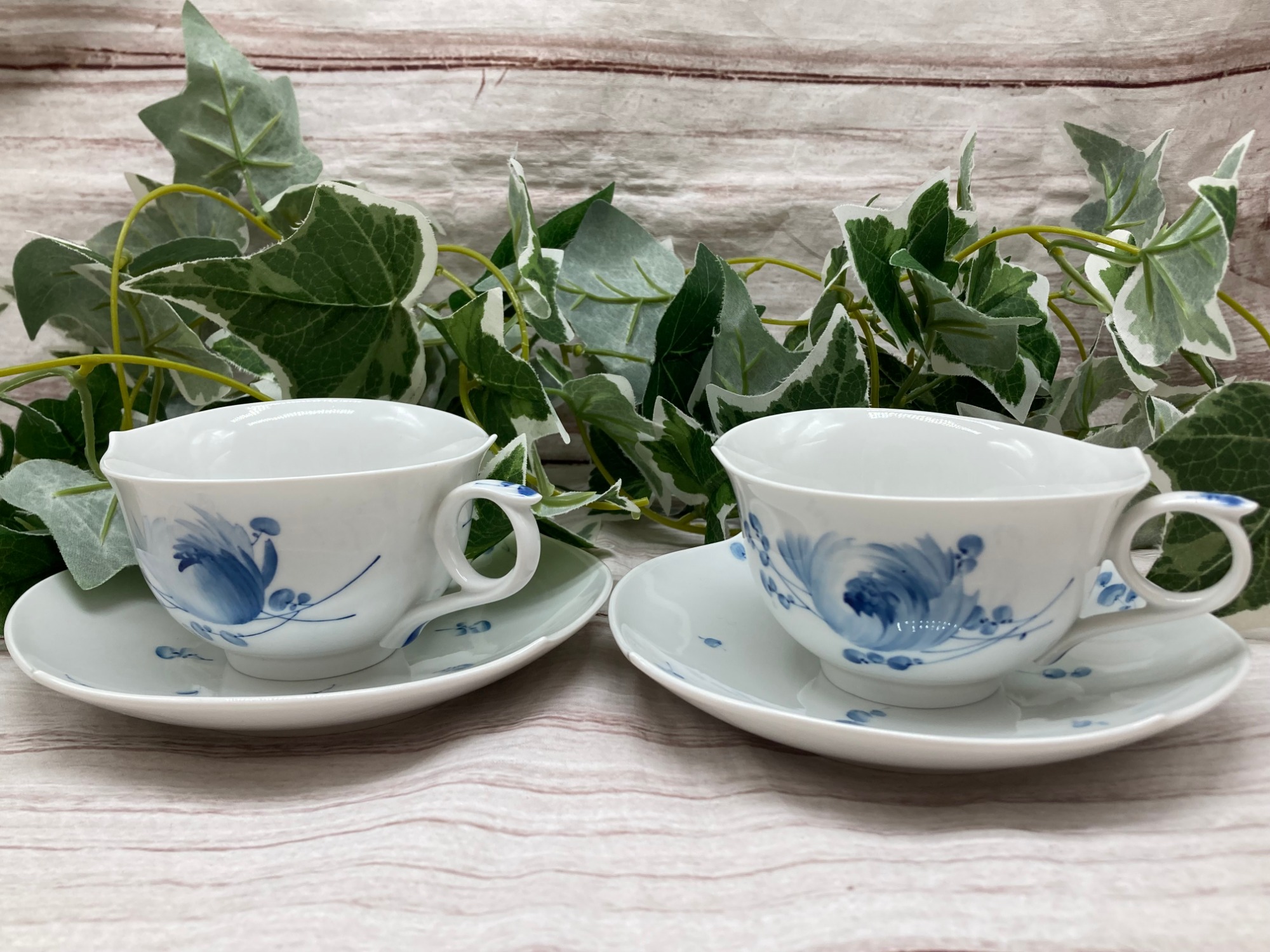マイセン　青い花　ソーサー　4枚 マイセン Meissen 青い花 4客セット